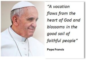Image result for pope francis vocations